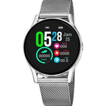 Lotus Smartwatch 50000/A - Women's Bluetooth Watch with Stainless Steel Bracelet, Gray Alloy Case