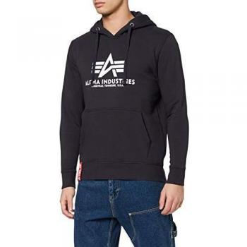 Alpha Industries Basic Hooded Sweatshirt in Rep.Blue, XXL