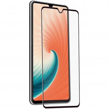 Muvit Protector Pantalla Huawei Mate 20 Vidrio Templado Plano con Marco Negro
