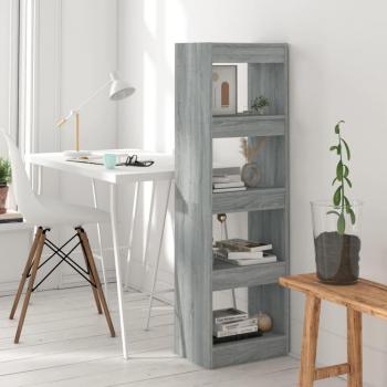 Librería/Partición Sonoma Gris 40x30x135 cm