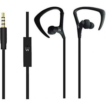 Ewent Sport Running Ear Lock EW3559 Auriculares de Diadema, Color Negro