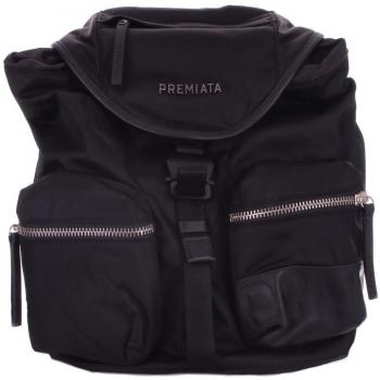 Premiata Lyn Nylon Backpack Black Unisex ONE SIZE Nylon Gabardine with Leather Details