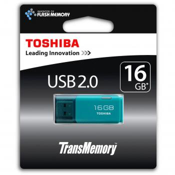 Toshiba Hayabusa - Memoria USB 2.0 de 16 GB, color aqua