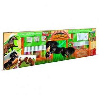 Multiprint Sellos y Marcadores de Colores Los Caballos - 86 Piezas