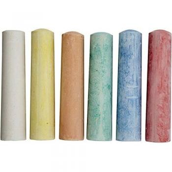 Tiza para caminar, colores variados, 6 unidades
