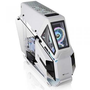 Thermaltake AH T600, Open-Frame Mid Tower PC Case with Tempered Glass Windows support up to E-ATX USB3.1 Type-C - White