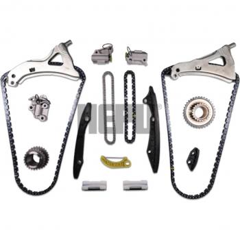 Kit de cadena de distribución HEPU 21-0621 con rueda dentada cigüeñal, piñón árbol intermedio Símplex, cerrada, transmisión por cadena completa (cadena de rodillos con piñones)
