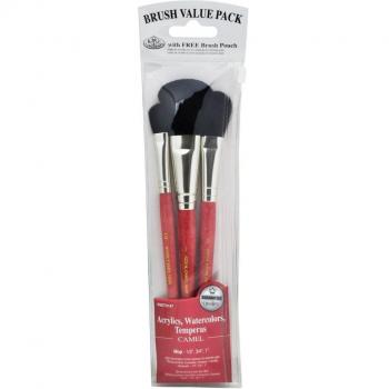 Royal & Langnickel RSET-9147 - Set de brochas fregona de pelo de camello