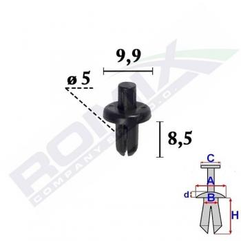 Pinza para tapicería ROMIX C70557 con clip y listón