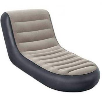 Sofá Chaise Longue Inflable Bestway - Interior/Exterior - Gris - 165x84x79 cm