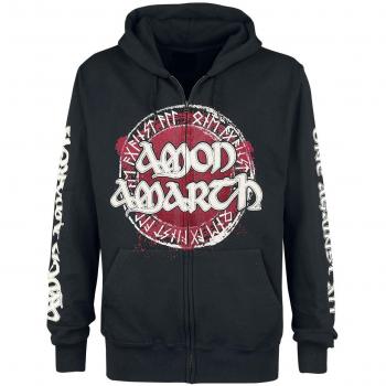 Amon Amarth One Against All Sudadera capucha con cremallera Negro 4XL