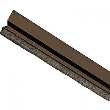 Amig 2056 - Burlete Modelo, adhesivo sobreponer Cepillo pelo Lámina plástico entre la escobilla 1 Bronceado Aluminio