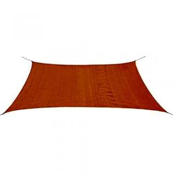 vidaXL Toldo de Vela Rectangular 100% HDPE Beige 2x4 m Lona para Sombra Patio