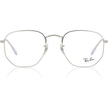 Ray-Ban RX6448F Hexagonal Asian Fit 2501 Armazones para Hombre Plateadas