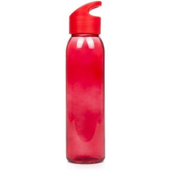 Bidón de cristal Tinof de 470 ml con tapón a rosca y cuerpo transparente, libre de BPA