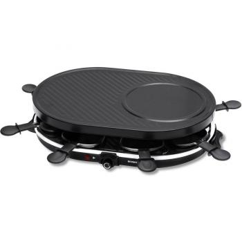 Plancha Raclette Inventum Mod. GR802 Color Negro Potencia 1200W para 8 Personas