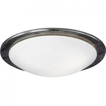 Plafón Nantes 3 luces Ø 50 cm níquel envejecido