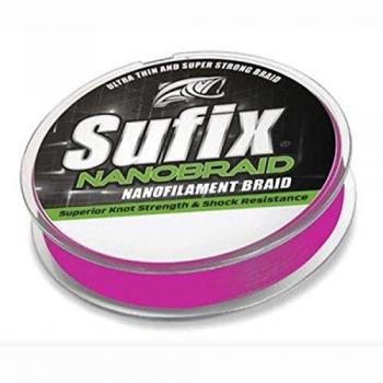 Línea Trenzada Sufix Nanobraid 100 M 0.06 MM Rosa Fucsia