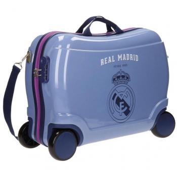 Real Madrid Classic Equipaje Infantil, 41 cm, 25 litros, Morado