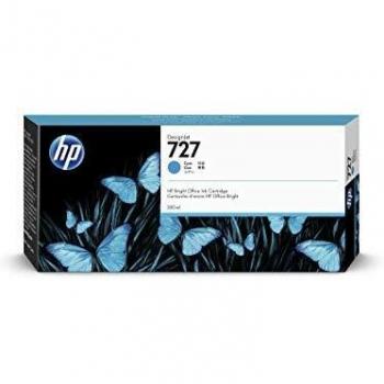 HP 727 - 300 ml - high capacity - cyan - original - DesignJet - ink cartridge - for DesignJet T1500, T1530, T2500, T2530, T920, T930