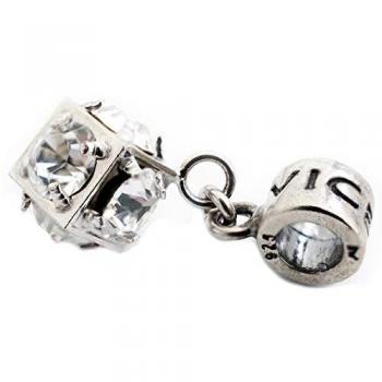Abalorio Viceroy Mujer Modelo VMM0196-10 - Plateado, 1 cm, Elegante y Moderno