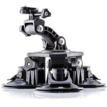 PNJ-Cam C03 - Soporte con 3 ventosas para videocámara, color negro