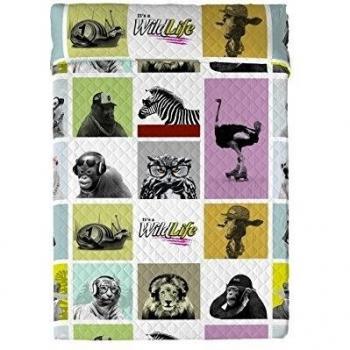 Wildlife  Colcha Trophic Multicolor Cama 150