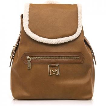 Mochila Mariamare mujer marrón con borreguito