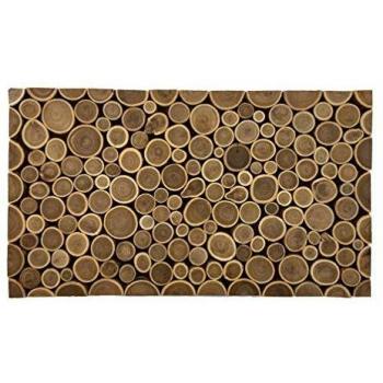 LucaHome - Felpudo Natural 100% de Madera Natural Artesanal Premium, felpudos ecológicos de Madera Felpudo Entrada casa Ideal para Exterior y Decorar