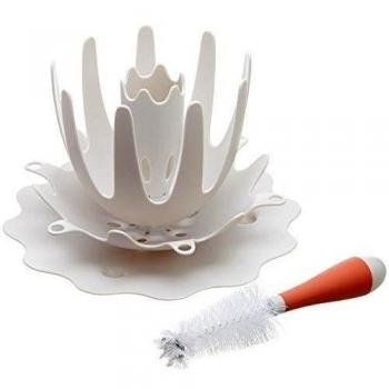 SKIP HOP Splash - Escurridor para biberones, color blanco