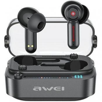 Auriculares Awei Bluetooth 5.3 T58 ANC con Estación de Carga Negra
