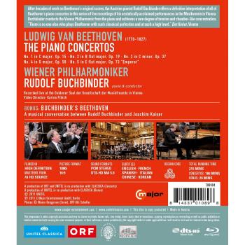 Beethoven Piano Concertos by Rudolf Buchbinder and Vienna Philharmonic (Blu-ray)