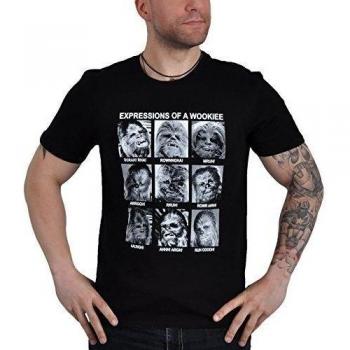 Star Wars - Camiseta Wookie con licencia oficial - Algodón negro - XXL
