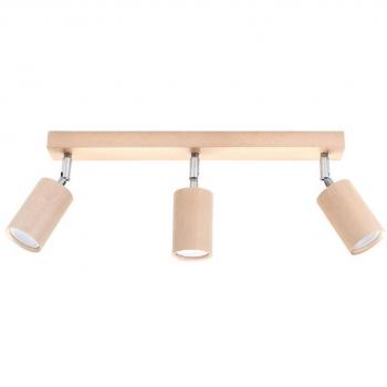 Aplique de Techo Berg 3 Madera GU10 LEDBOX 20cm Interior LED