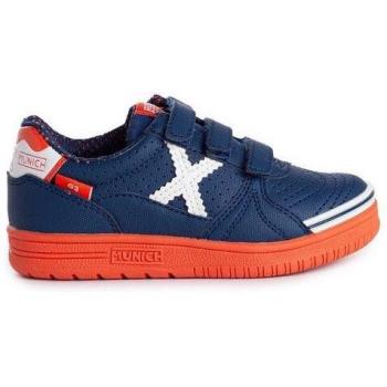 Munich G-3 Kid Vco Profit 314 Zapatillas de Fútbol Sala para Niños - Azul Marino/Naranja