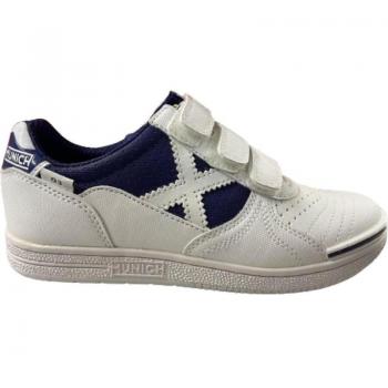 Zapatillas de fútbol sala junior Munich G-3 Kid VCO Profit color blanco