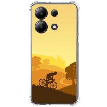 Funda Antigolpes de Silicona para Xiaomi Redmi Note 13 4G con Diseño Ciclista