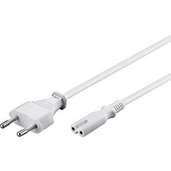 Cable de Alimentación Tipo C Euro - Cable C7 - Blanco