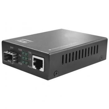 Convertidor de red LevelOne GVT-2012 Gigabit RJ45 a SFP PoE 30W 1000 Mbit/s