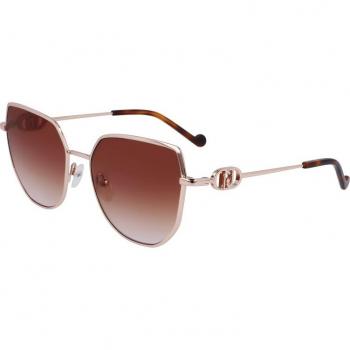 Liu Jo LJ154S 770 Women's Geometric Gold Rose Sunglasses