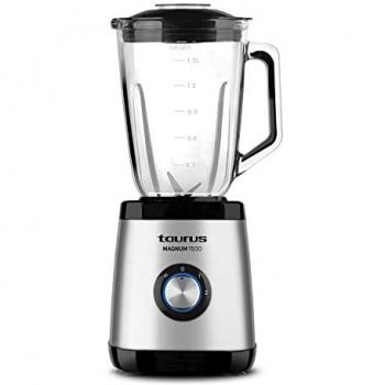 Taurus Magnum 1500 - Batidora de vaso, jarra de cristal 1.5L