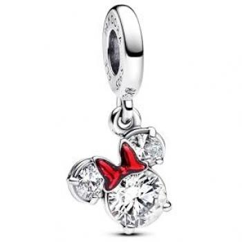 Charm Colgante Silueta de Minnie Mouse Disney en Esmalte Rojo - Pandora