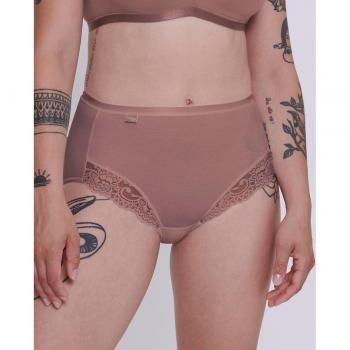 Braga Maxi Romance Sloggi - Culotte Rosa Oscuro para Mujeres