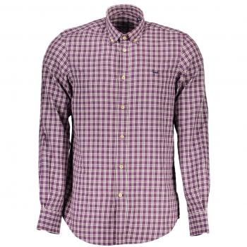 Purple XL Cotton Casual Shirt for Men