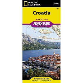 National Geographic Croatia Adventure Map 1:500,000 - Hiking, Biking, and Road Guide