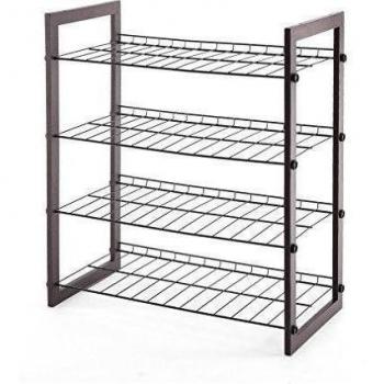 StorageManiac Zapatero para 12 pares de zapatos, con 4 estanterías. La solución ideal para el almacenamiento en casa. Medidas 69.45 cm x 63 cm x 31 cm