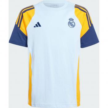 adidas Kids Real Madrid Training Sweat Tee 2024-2025 (Glow Blue)