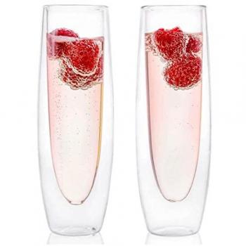 Kenda K774 Ibex 120/100-18 TT 68M Copas de champán de vidrio de doble capa sin mango vasos espumosos de alta gama vasos de vino tinto vasos transparentes