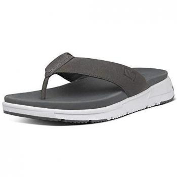 FitFlop Sporty Toe-Thongs, Chanclas para Hombre, Verde