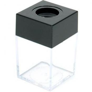Smartgo - Dispensador de Clips magnético Cuadrado Negro 4.2 x 4.2 x 7 cm en Bolsa Individual no Incluye Clips.